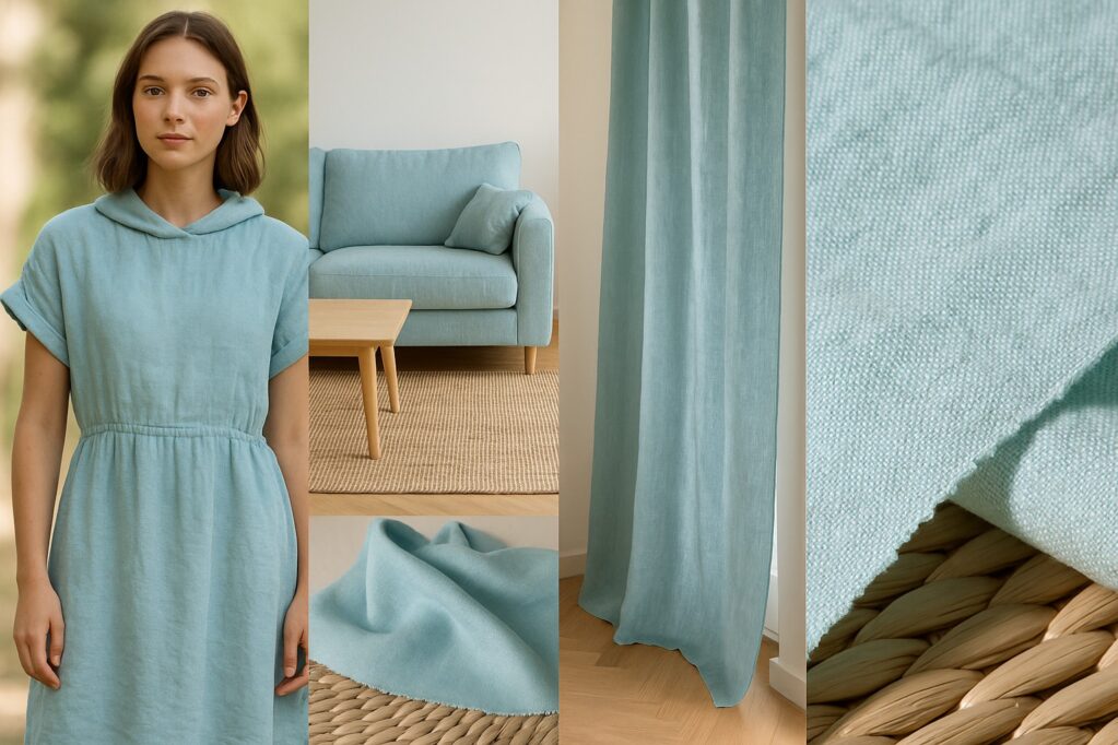Washed Linen Fabric - 176g/sqm, 138cm Width, Pre-Wrinkled & Breathable for Natural Style Clothing #9602 10 20250710 1848 亚麻面料细节展示 remix 01jzsz34aaf7a920skdtje1690