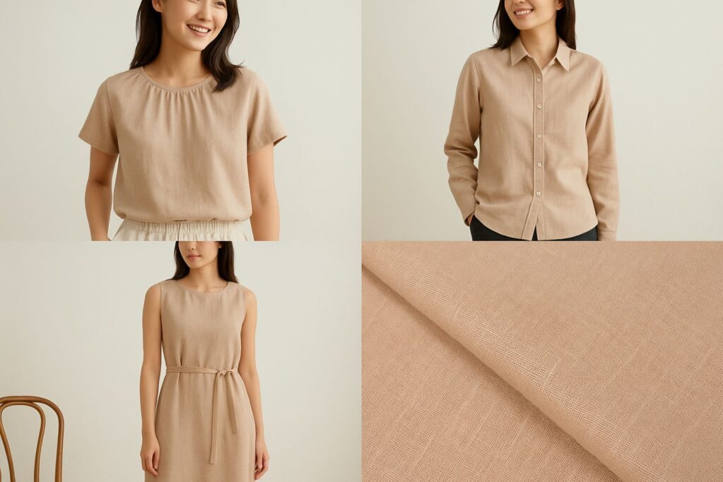 Wholesale 100% Pure Linen 125gsm Flax Textile Plain Dyed Fabric for Eco-Friendly Spring/Summer Clothing Bedding Curtains 10 283601