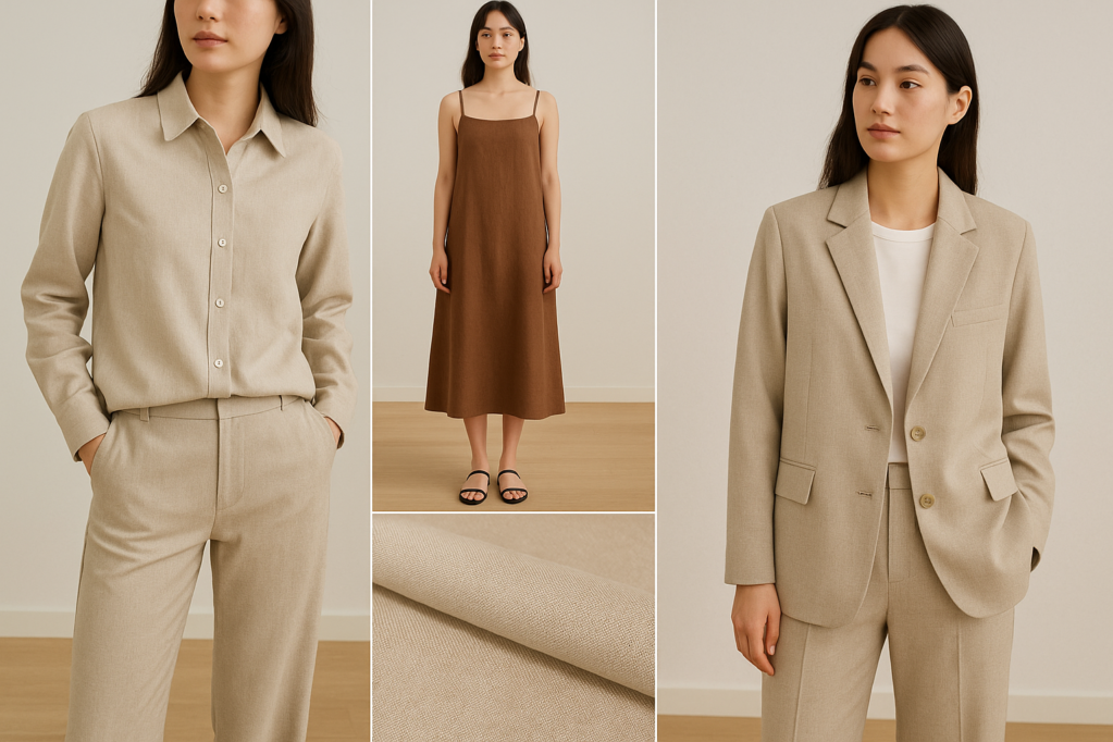 5640# Fashion High Quality 180gsm Linen Fabric Pure Linen Twill 100% Linen Fabric for Clothing Pants Shirt 9 5640001