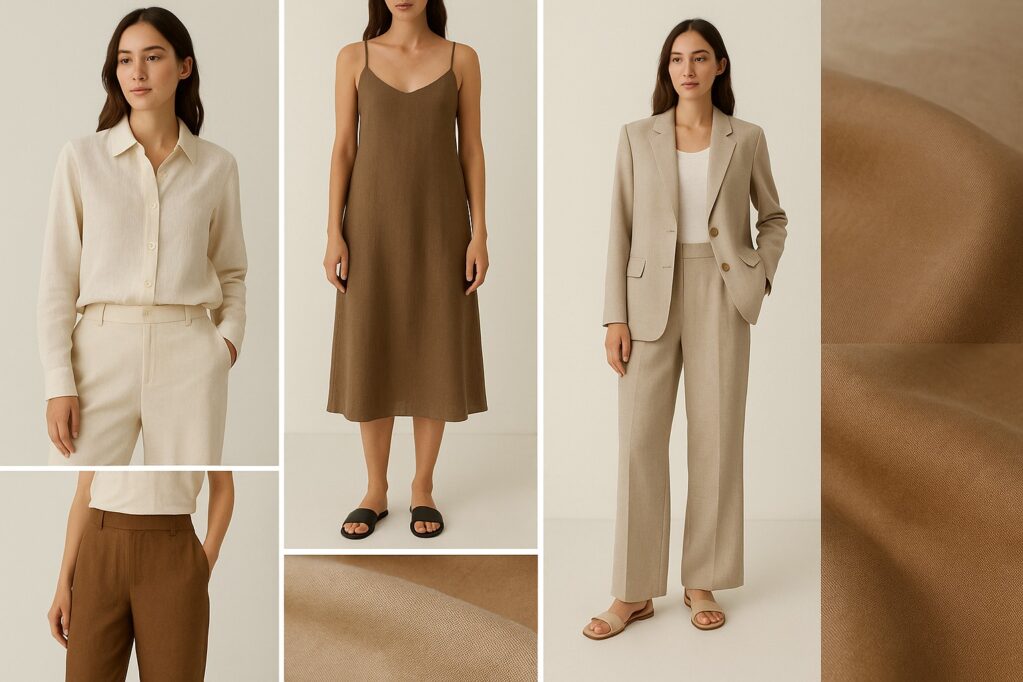 5640# Fashion High Quality 180gsm Linen Fabric Pure Linen Twill 100% Linen Fabric for Clothing Pants Shirt 10 564002 1