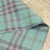 MZC_1533 #8589 New Arrival 100%linen Flax Yarn Dyed Check Fabric Textile Woven Plaid Fabric for Garment Shirts