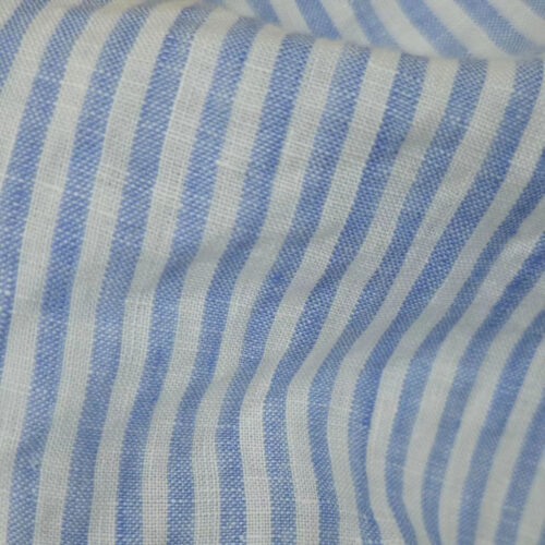 主图_004 #1244 New Arrival Stripe Woven Shirts Yarn-Dyed French Linens 100% Sustainable Linen Fabric for Clothing for Boys and Girls