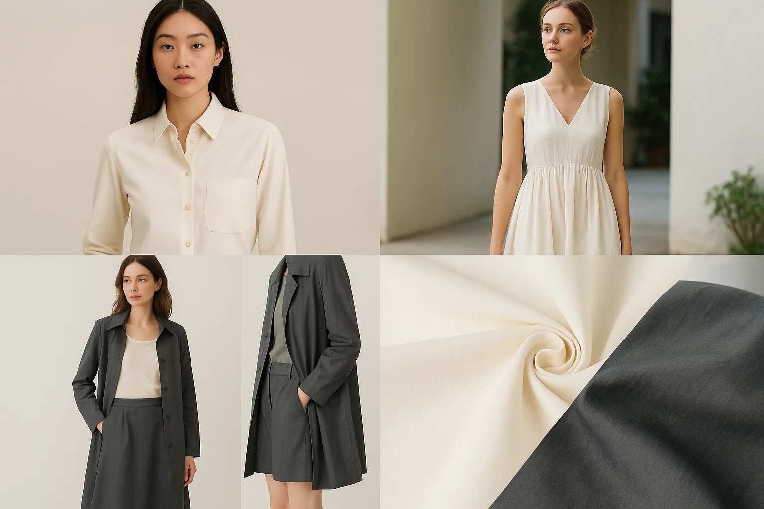 K1423# 120gsm Long Staple Cotton Cupro Blend Fabric Soft Breathable & Sustainable Textile for Fashion Apparel-for Shirts Dresses 7 k1423