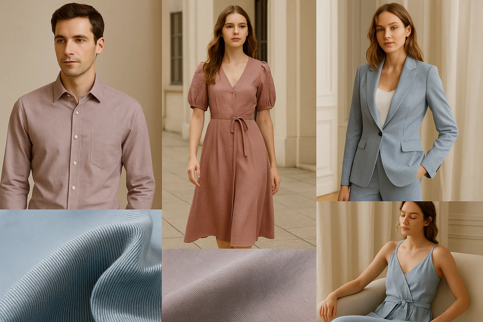 K1429# 130gsm 143cm 100% Imported High Count Cotton Fabric | Yarn Dyed Twill Soft Smooth Textile for Shirts Dresses Pants | OEM Factory Wholesale 7 k1429 1