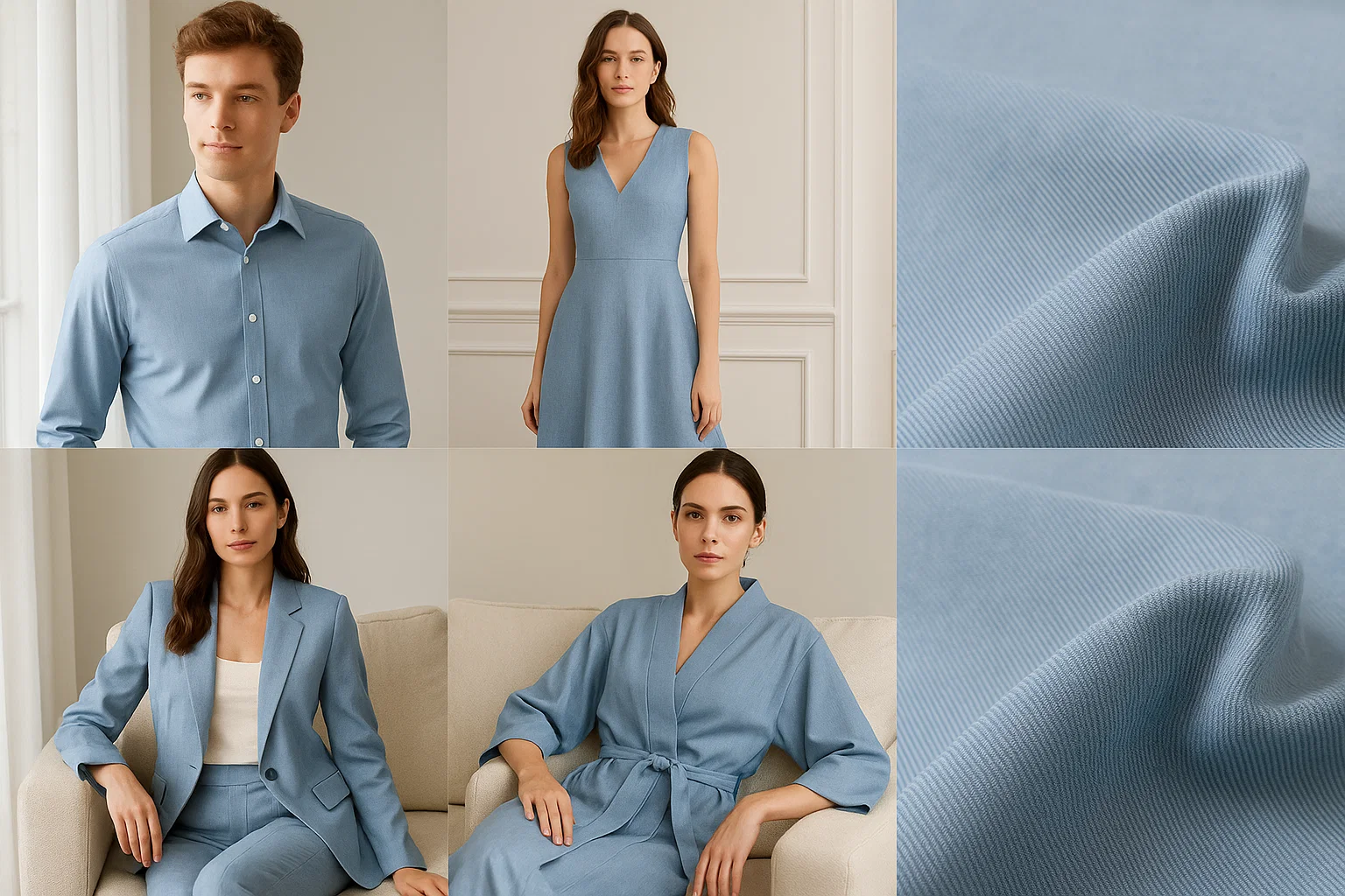 K1429# 130gsm 143cm 100% Imported High Count Cotton Fabric | Yarn Dyed Twill Soft Smooth Textile for Shirts Dresses Pants | OEM Factory Wholesale 8 k1429.01 1