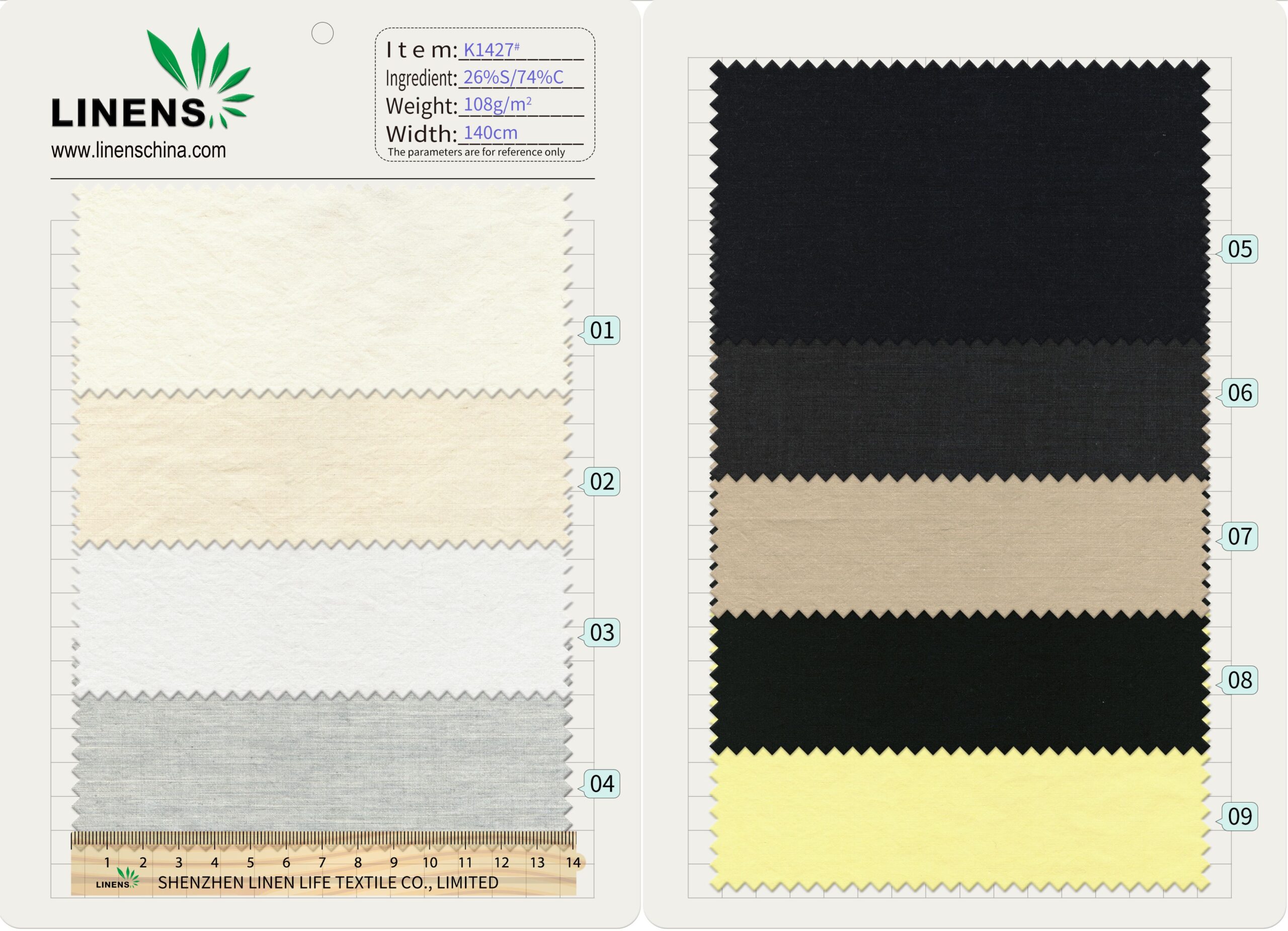 K1427# 108gsm 140cm Silk Cotton Blend Fabric | Lightweight Soft Breathable Textile for Shirts & Dresses | OEM Factory Wholesale 2 微信图片 20250822161858 scaled