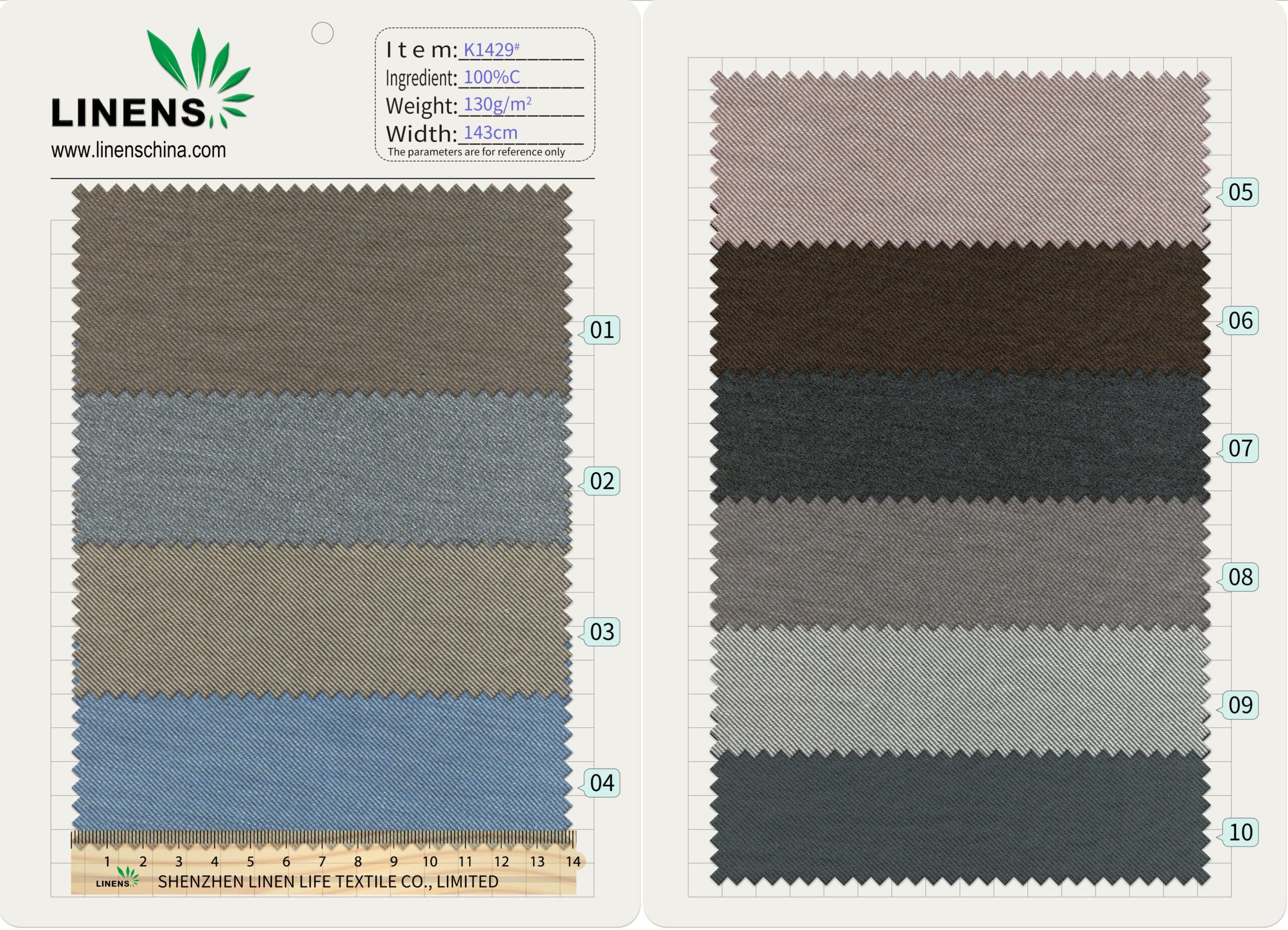 K1429# 130gsm 143cm 100% Imported High Count Cotton Fabric | Yarn Dyed Twill Soft Smooth Textile for Shirts Dresses Pants | OEM Factory Wholesale 2 微信图片 20250827120754 1 scaled