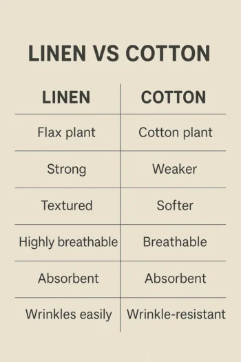 linen vs cotton