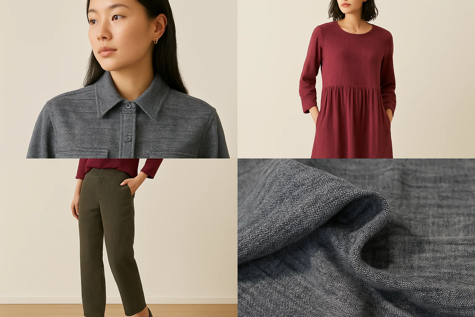 9505# 248gsm 132cm 100% Linen Jacquard Fabric | Heavy Textured Material for Jackets Shirts Dresses | OEM Factory Wholesale 7 9505