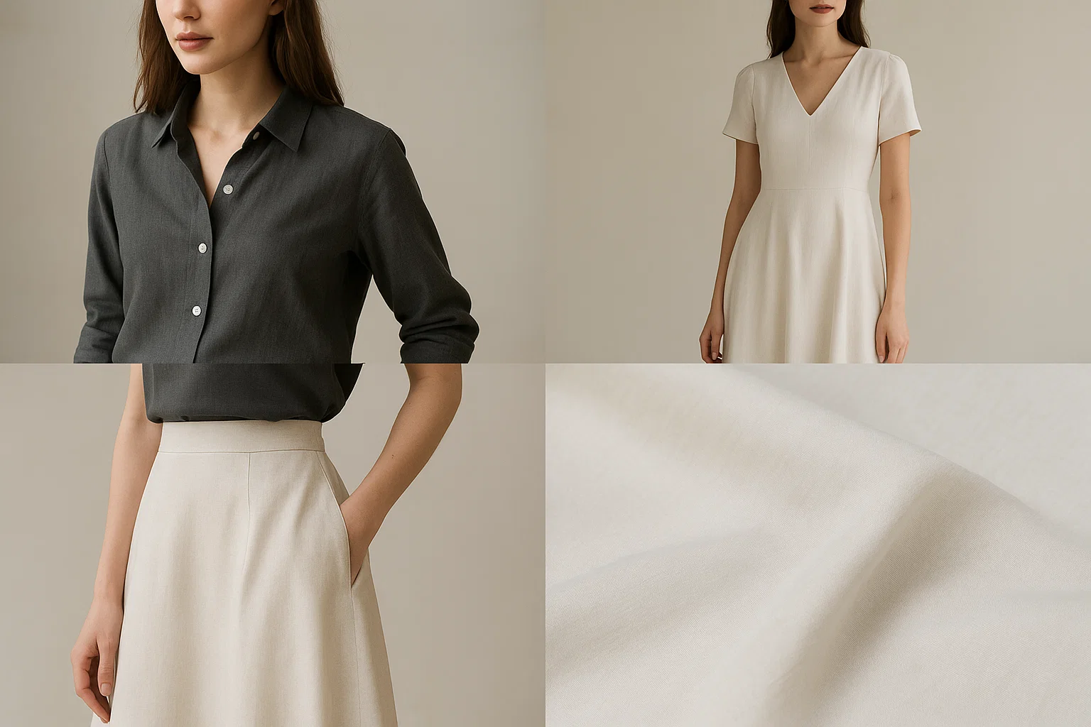 K1434# 18% Silk 82% Cotton | 135gsm 145cm Soft Smooth Fabric | Breathable & Elegant Textile for Shirts & Dresses | Wholesale OEM Factory Supply 8 K1434.01