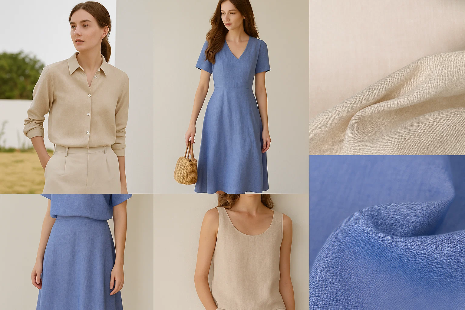 K1431# 70gsm 145cm Linen Cotton Blend Fabric | 18% Linen 82% Imported High Count Cotton | Ultra-Light Soft Breathable Textile for Shirts Dresses | OEM Factory Wholesale 8 k1431.01