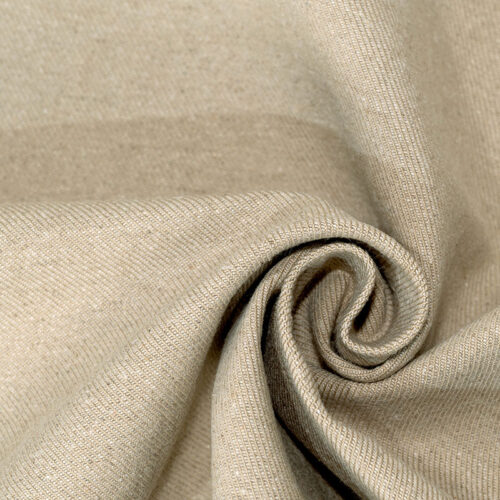 微信图片_20250903183253 K1433# Luxury Linen Cotton Blend Twill Fabric 315gsm 140cm | Natural Texture Soft Yet Structured | Premium Autumn Apparel Textile | B2B Supply