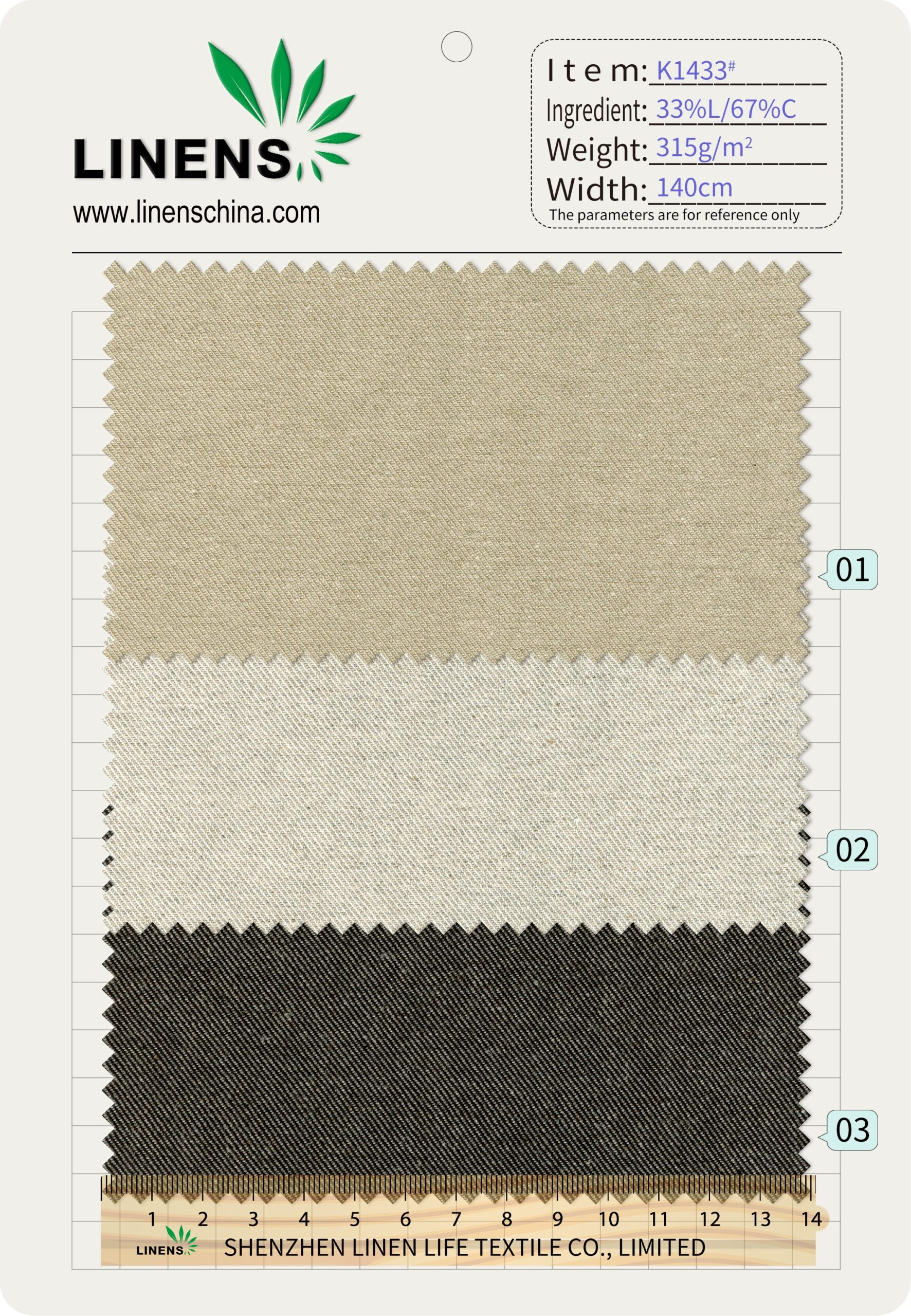 K1433# Luxury Linen Cotton Blend Twill Fabric 315gsm 140cm | Natural Texture Soft Yet Structured | Premium Autumn Apparel Textile | B2B Supply 2 微信图片 20250904104623 scaled