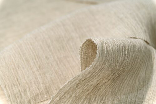 微信图片_20250921172732 5660# 130gsm 120cm Linen Cotton Crepe Fabric | 55% Linen 45% Cotton | Lightweight Textured Material for Shirts Dresses | OEM Factory Wholesale