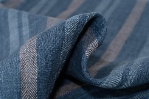 微信图片_20251010132431 9621# 100% Linen Yarn-Dyed Stripe Fabric | 141g/m² 138cm | Soft & Structured for Spring–Summer