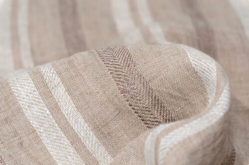 微信图片_20251010132443 9621# 100% Linen Yarn-Dyed Stripe Fabric | 141g/m² 138cm | Soft & Structured for Spring–Summer
