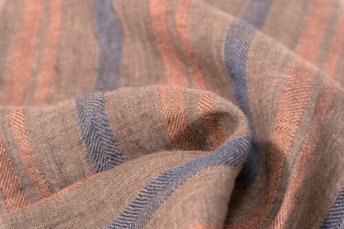 微信图片_20251010132533 9621# 100% Linen Yarn-Dyed Stripe Fabric | 141g/m² 138cm | Soft & Structured for Spring–Summer
