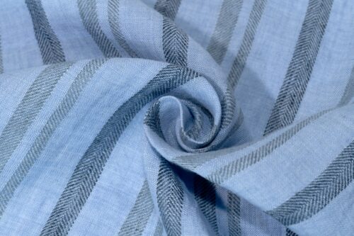 微信图片_20251010132553 9621# 100% Linen Yarn-Dyed Stripe Fabric | 141g/m² 138cm | Soft & Structured for Spring–Summer