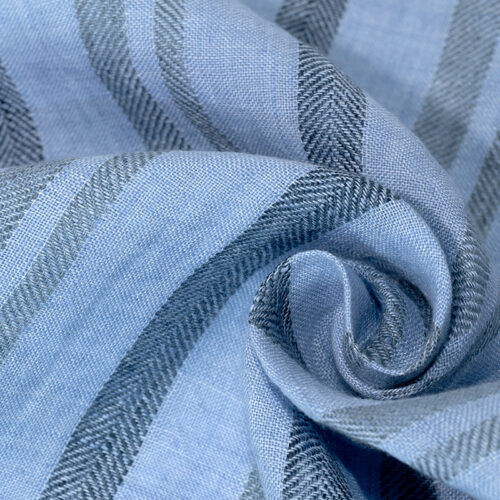 微信图片_20251010132553 9621# 100% Linen Yarn-Dyed Stripe Fabric | 141g/m² 138cm | Soft & Structured for Spring–Summer